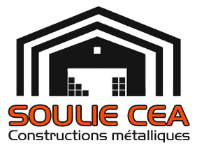 Logo moderne de Soulie CEA à Lédergues, spécialiste en constructions métalliques industrielles,